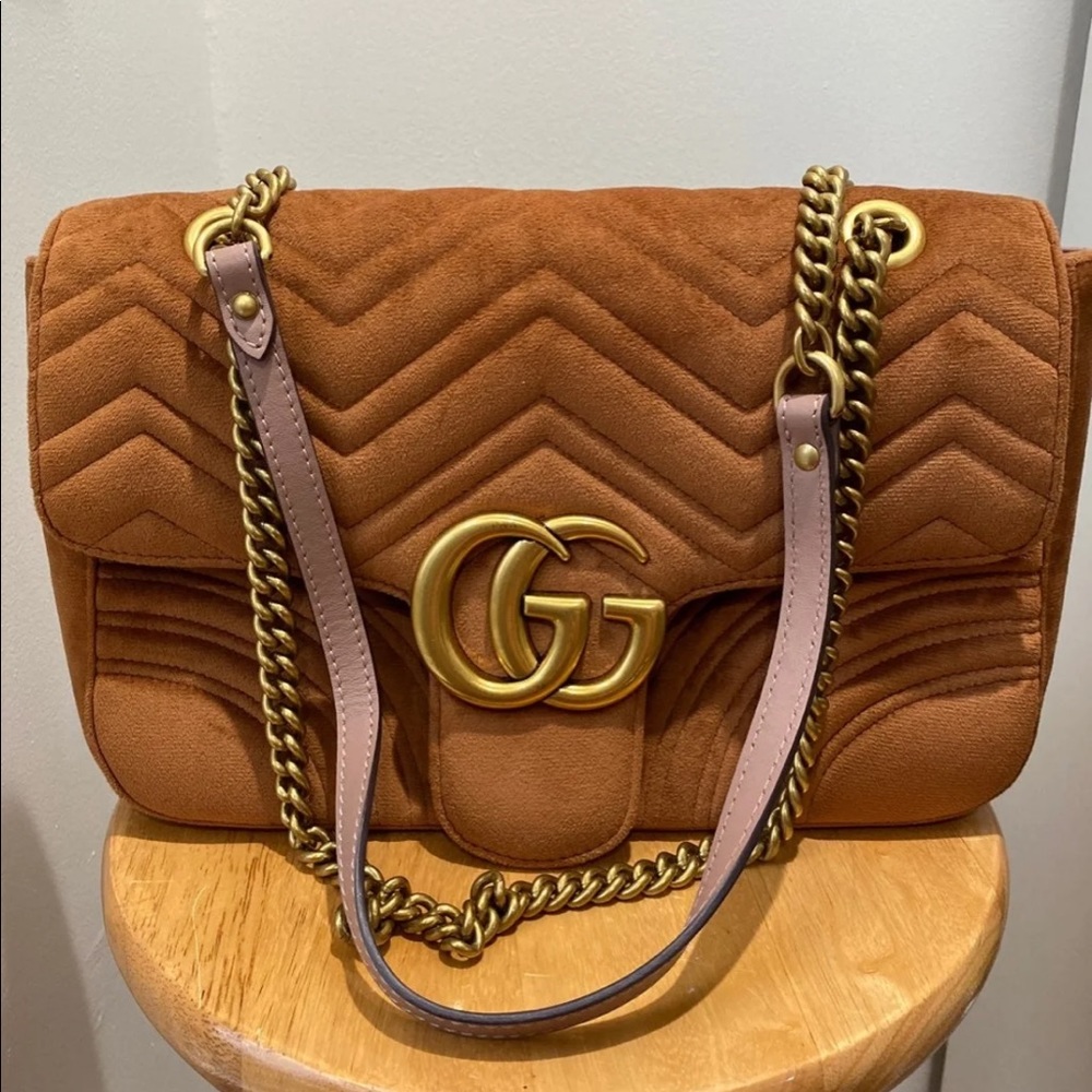 Gucci Marmont Velvet Shoulder Bag